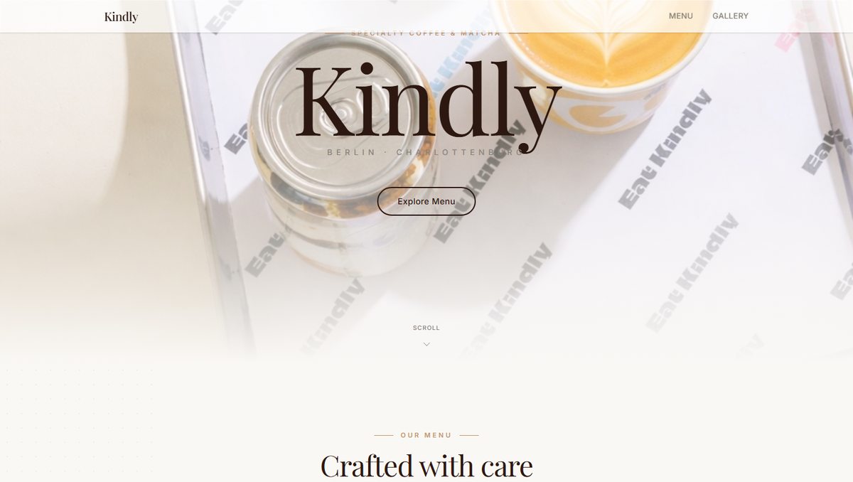 Kindly Berlin live website